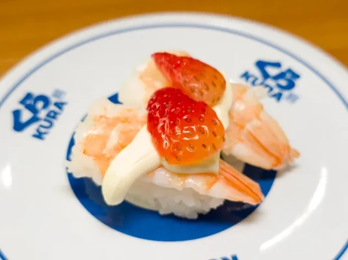 Unique! This Restaurant Serves Sushi with Strawberries and Cheese